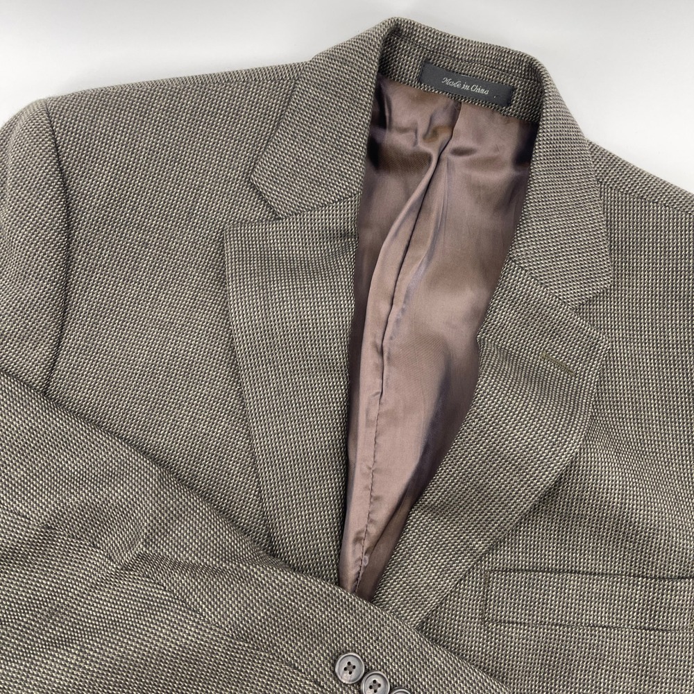 Lauren‎ Ralph Lauren Men's Classic Fit 100% Wool Gray Textured Suit Jacket 40S
